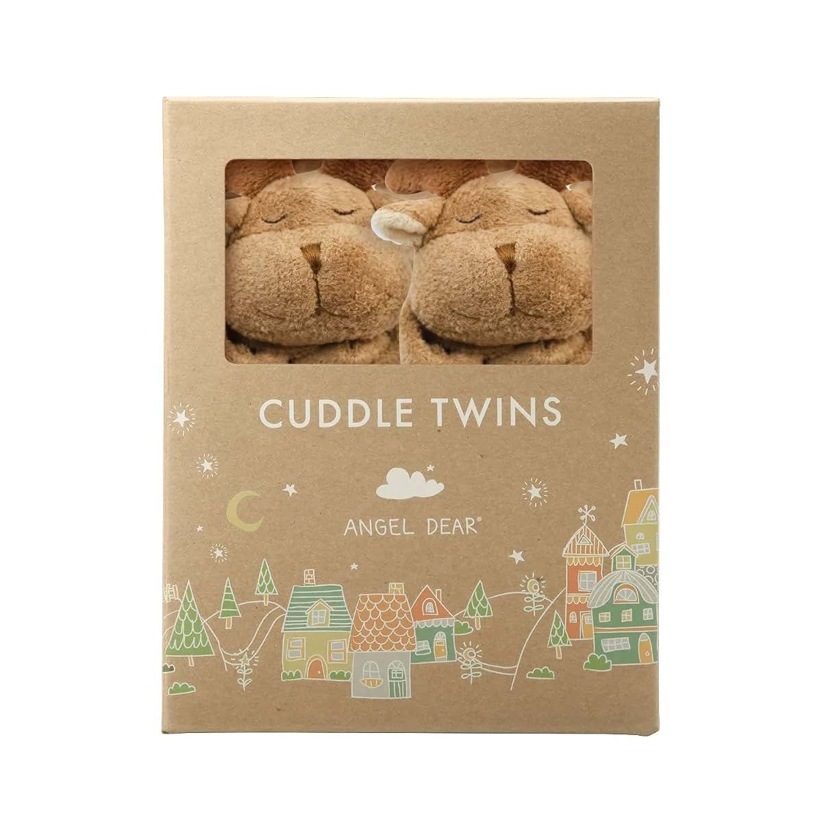 Angel Dear Moose Cuddle Twins Blankie Set for Newborns and Toddlers