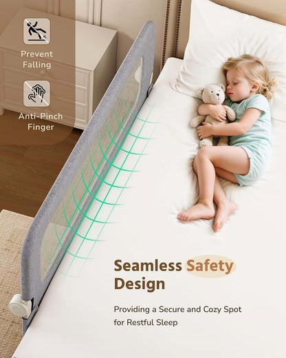 Homeal Foldable Bed Rail for Toddlers with U-Shaped Base