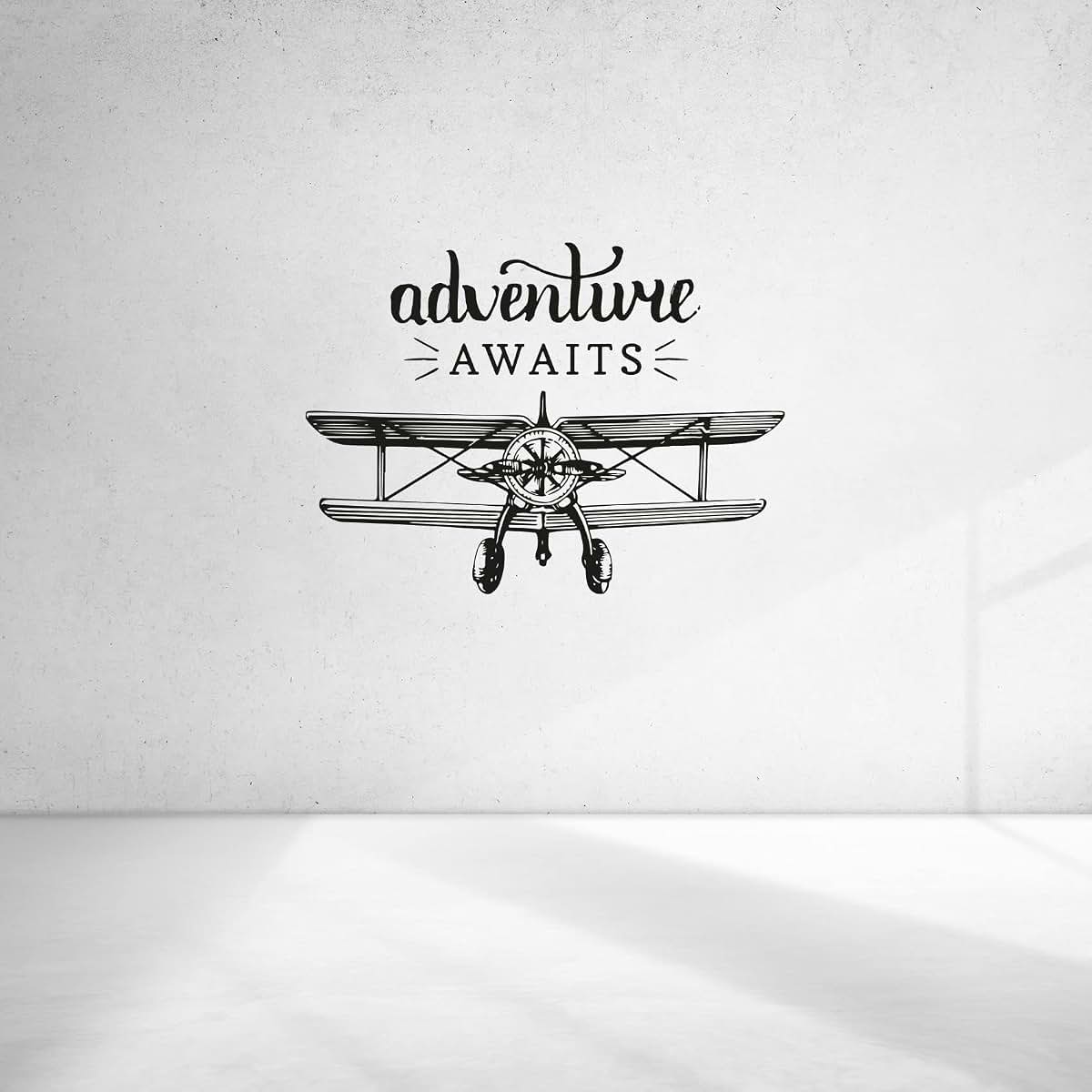 Adventure Awaits Vinyl Wall Decal 22x30 Inch