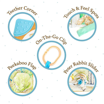 KIDS PREFERRED Peter Rabbit Soft Book with toy, Teether and Crinkle, 5 Inches (photo 3)