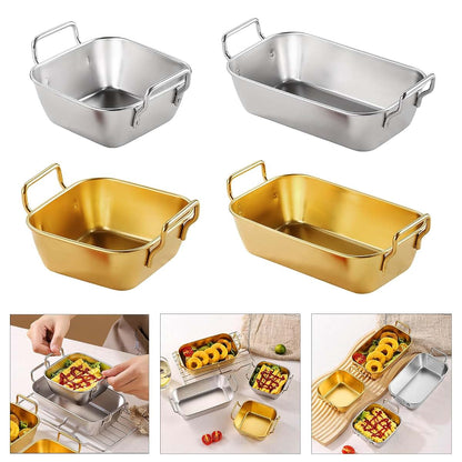 Zyouqi Stackable Stainless Steel Toddler Plate In Gold (photo 2)