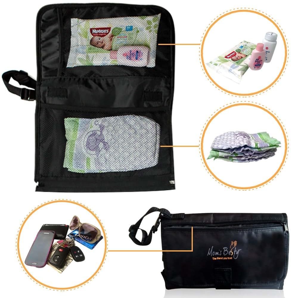Portable Diaper Changing Pad with Head Cushion