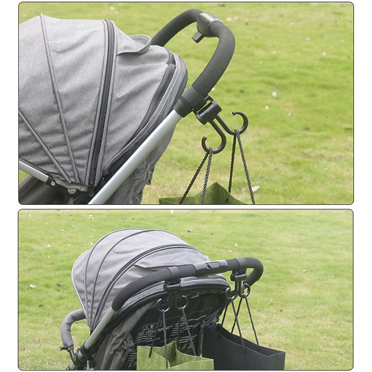 Qsvbeeqj Upgraded Car And Stroller Hook For Diaper Bags (photo 3)