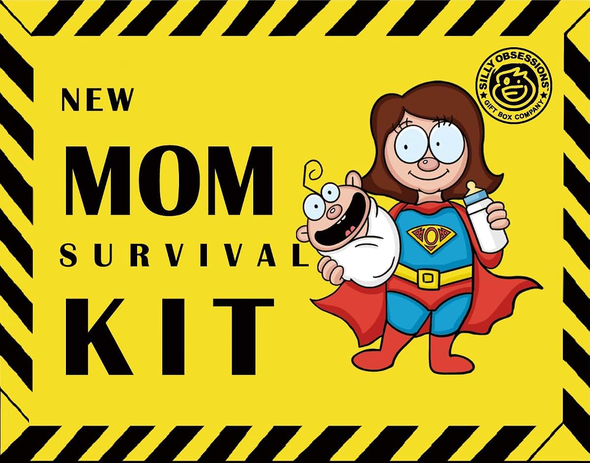 Silly Obsessions New Mom Survival Kit Gag Gift