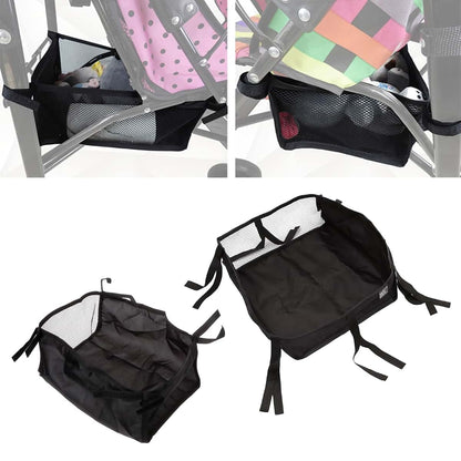 COPLKY Storage Basket Basket Newborn Stroller Hanging Basket Large/Small Portable Bag for Infant Pram (photo 2)