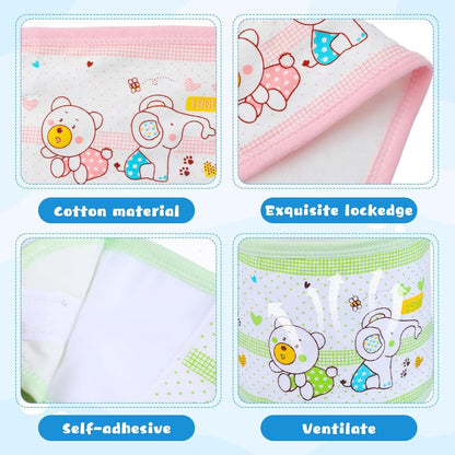 Exceart 4-Pcs Cotton Belly Wrap for Newborn Infants | Abdominal Binder