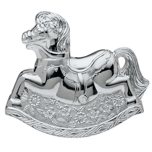 Widdop and Co Silver Plated Rocking Horse Money Box