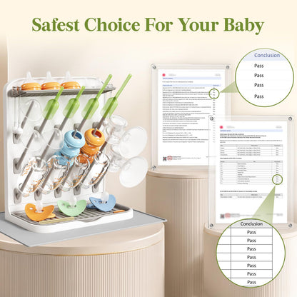 Lifewit Baby Bottle Drying Rack with 15 Hooks