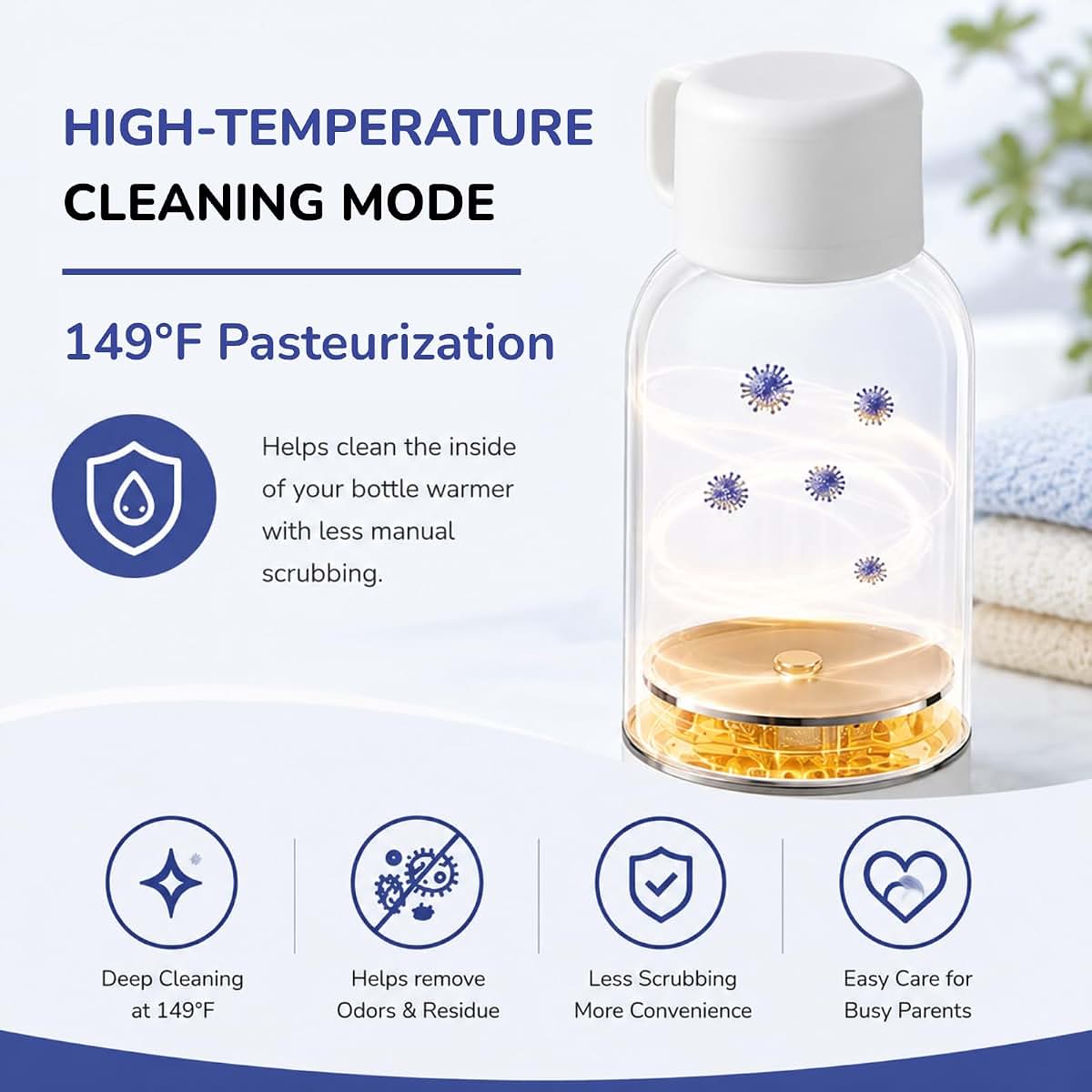 Snow Bear Portable Bottle Warmer, 10200mAh, 17oz, Cordless