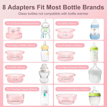 CuddleeBaby Portable Cordless Bottle Warmer In Pink (photo 2)