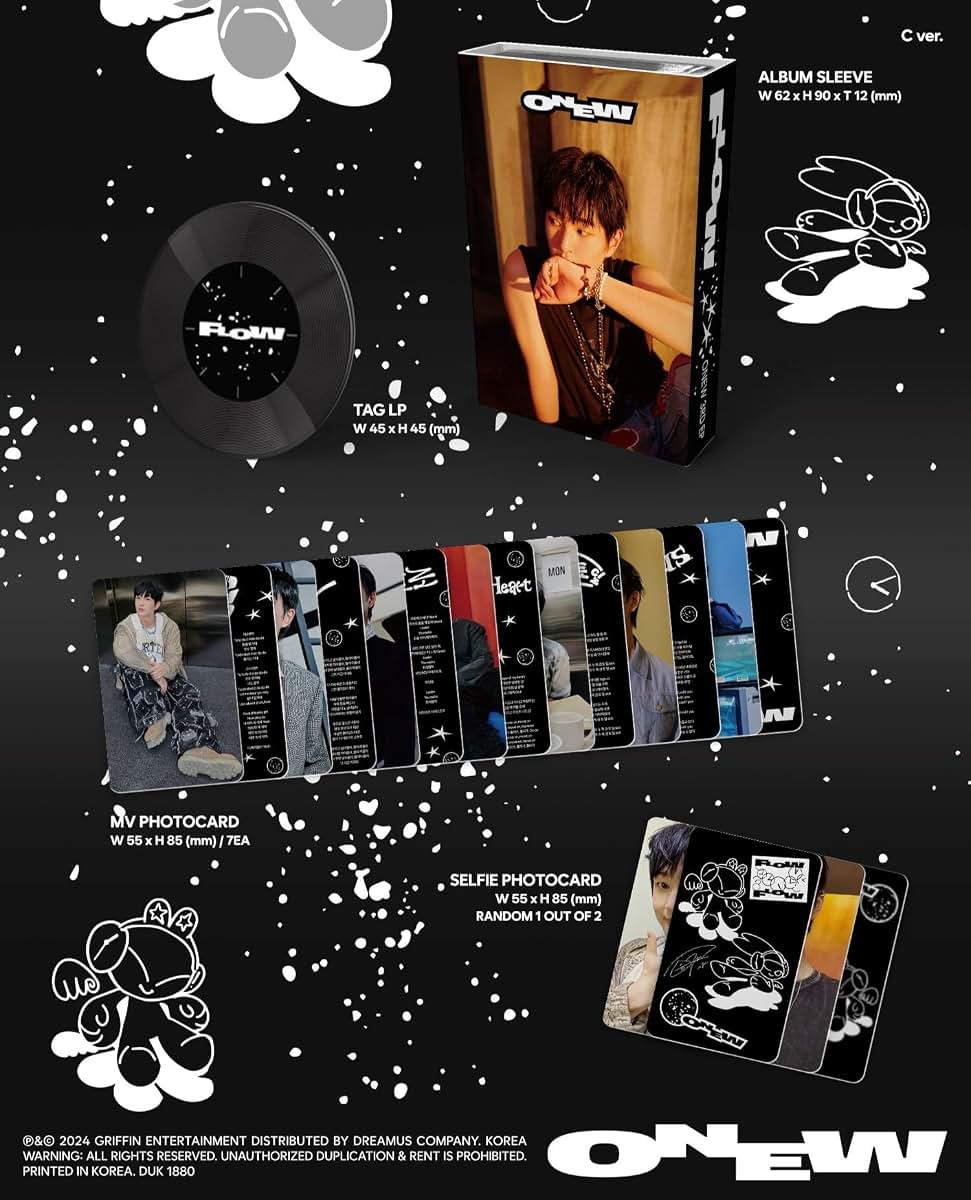DREAMUS FLOW Onew (SHINee) Album [C ver. (NEMO ver.)]+Pre Order Benefits+BolsVos K-POP Inspired Freebies (3rd Mini