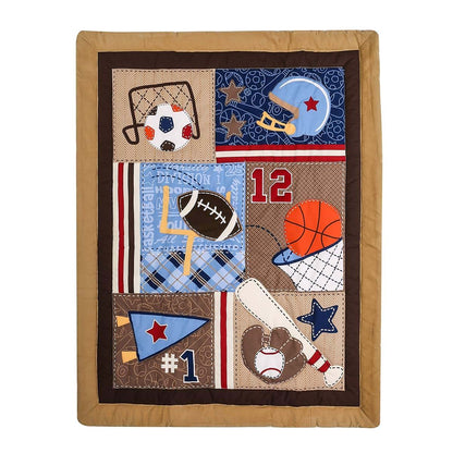 CribMATE 6-Piece Sports Themed Nursery Crib Bedding Set (photo 2)