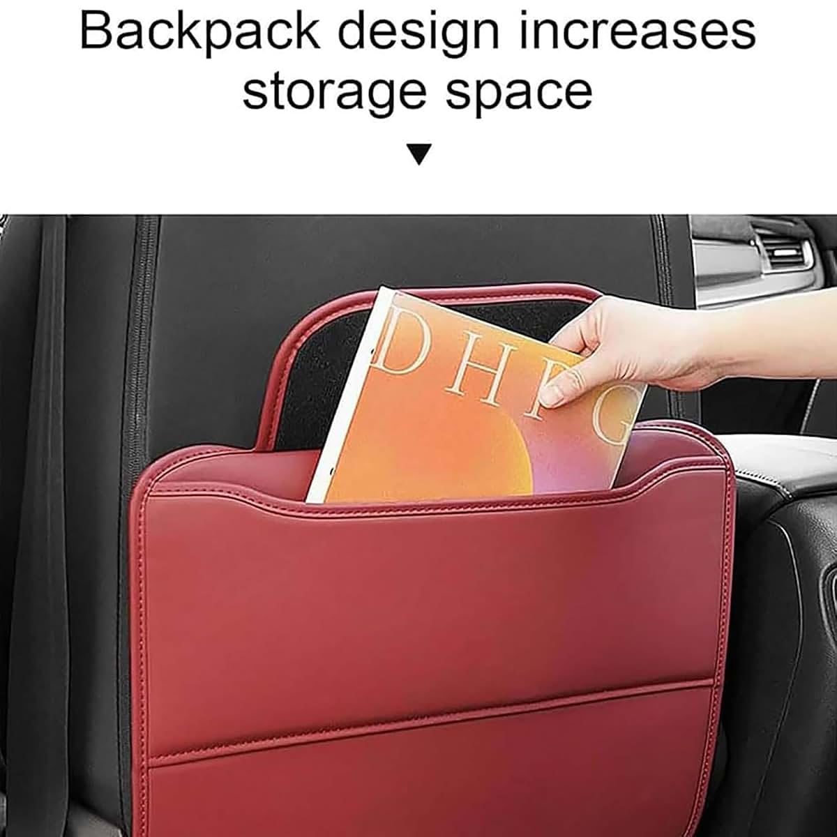 Mtyuhd Car Seat Back Kick Pads For Cadillac Lyriq 2025, Black Leather (photo 3)