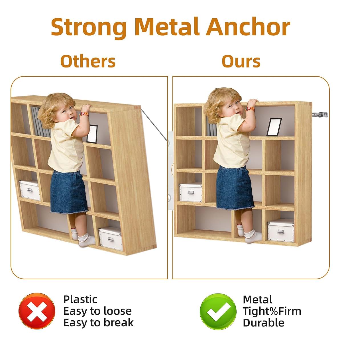 Baby Furniture Anchor Set for Nursery Safety