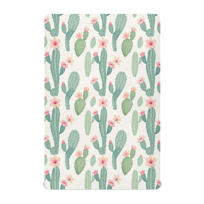 decor gift Baby Sheets Rose Succulents Flowers Desert Cactuses Essentials Boys Girls 52''x28''
