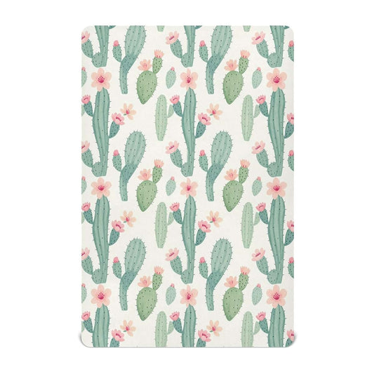 decor gift Baby Sheets Rose Succulents Flowers Desert Cactuses Essentials Boys Girls 52''x28''
