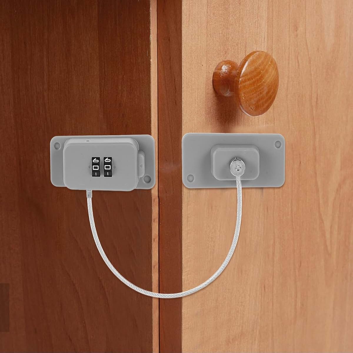 Toyandona Childproof Refrigerator Password Lock 2-digit Combination No-drill Installation