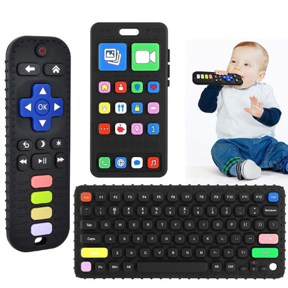 Silicone Sensory Teether Toys for Grip Strength and Play