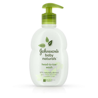 Johnson's Natural Head-to-Toe Baby Wash for Delicate Skin