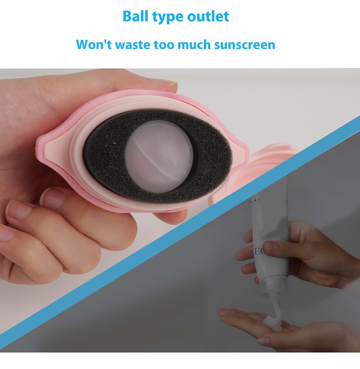 Roll-On Sunscreen Applicator with Protective Caps, Green