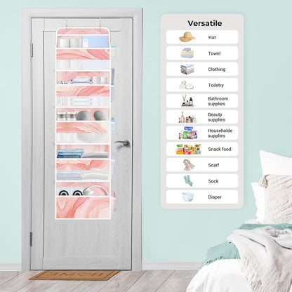 Clastyle Hanging Over The Door Organizer Shelf for Nursery & Bathroom Storage