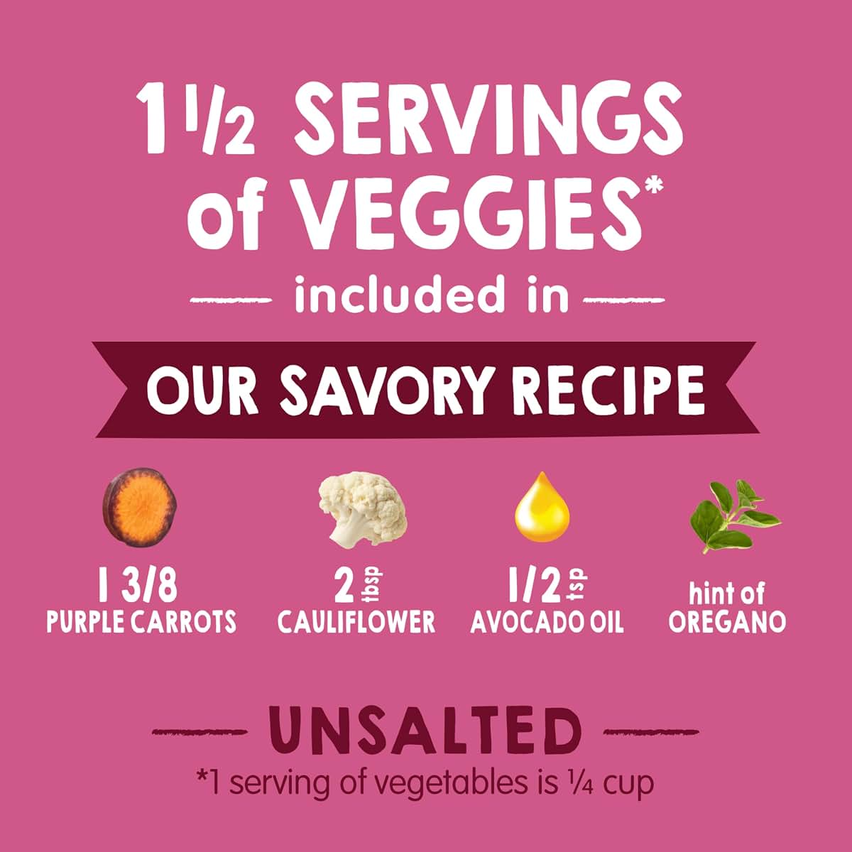 Happy Baby Savory Blends Stage 2 Purple Carrots & Cauliflower Puree