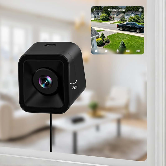Hieasy Home 3K 5MP Window Camera with Dual Mounts