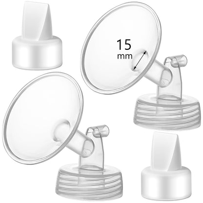 Momstouch 15mm Flange and Duckbill Valve Breastpump Parts