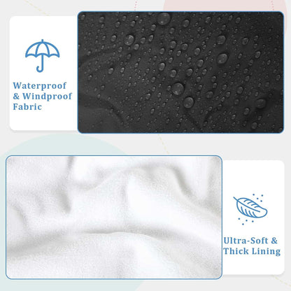 Man Fai Sky Winter Baby Car Seat Cover - Black Universal Fit (photo 3)