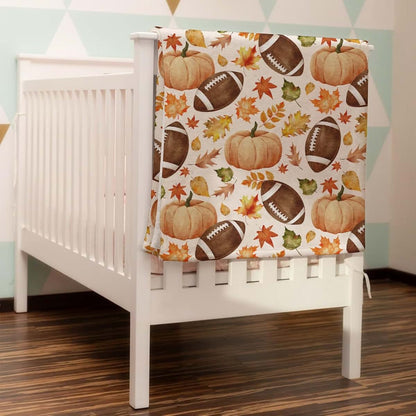 Hwmmbh Autumn Harvest Baby Blanket, Flannel, 30x40 inch
