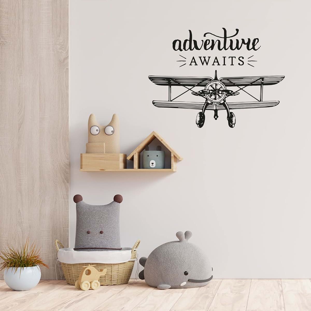 Adventure Awaits Vinyl Wall Decal 22x30 Inch