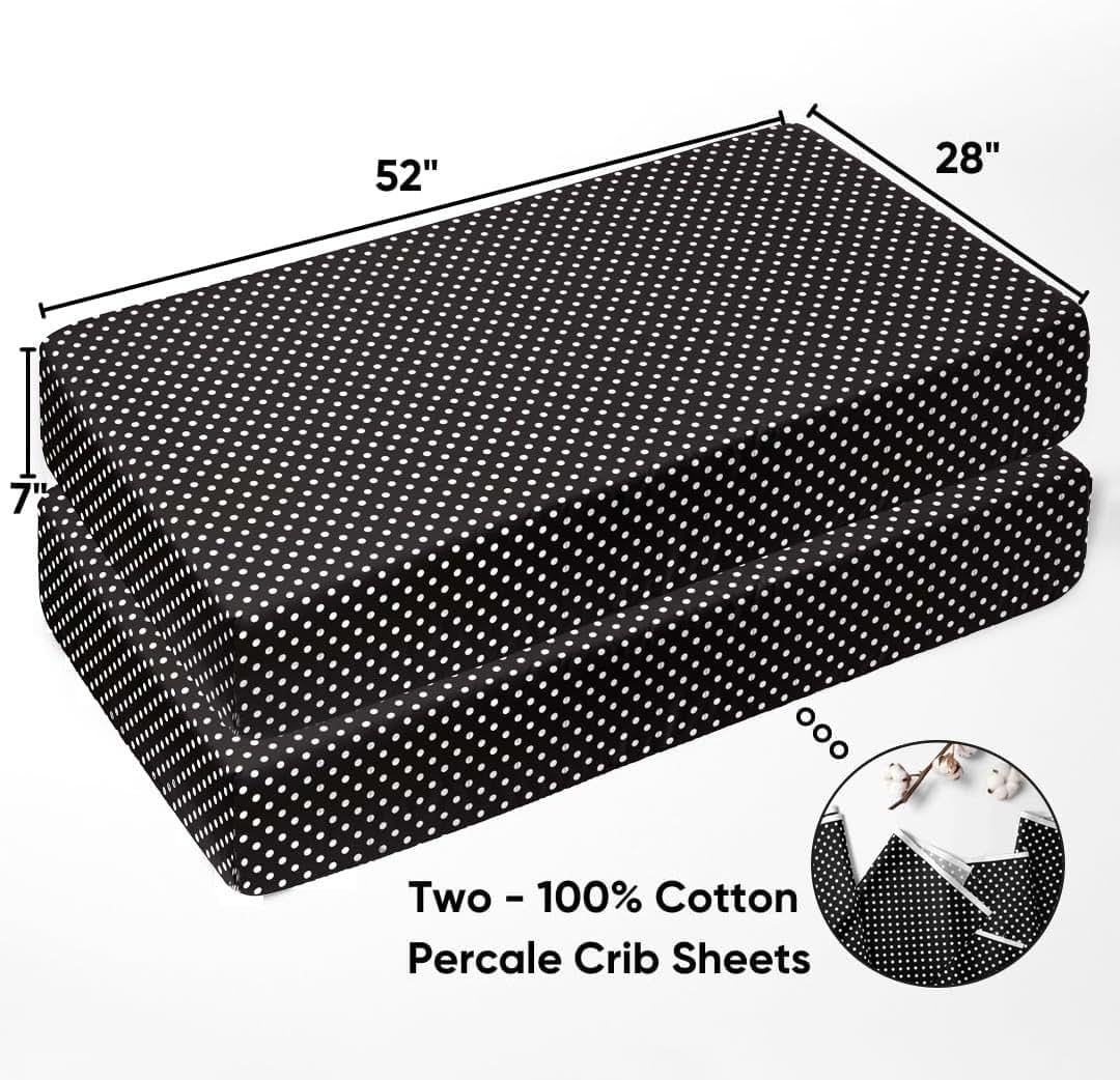 Bacati Classic Damask Black/Grey/White Neutral Crib Bedding Set 10 pc Crib Bedding Set with 2 Crib Fitted Sheets (photo 4)