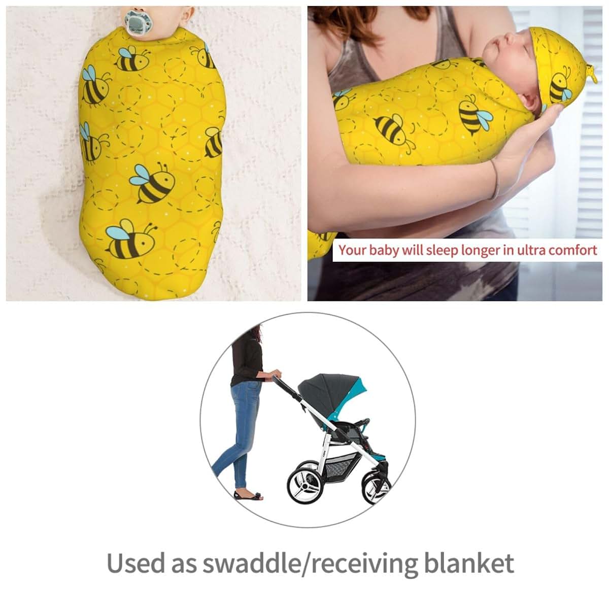 Baby Blanket for Nursery and Stroller Use, Cover