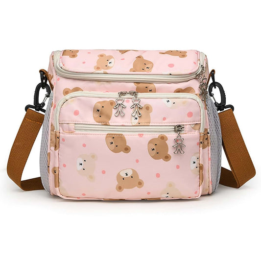 スイムリー Multifunction Baby Diaper Bag with Compartments and Shoulder Strap