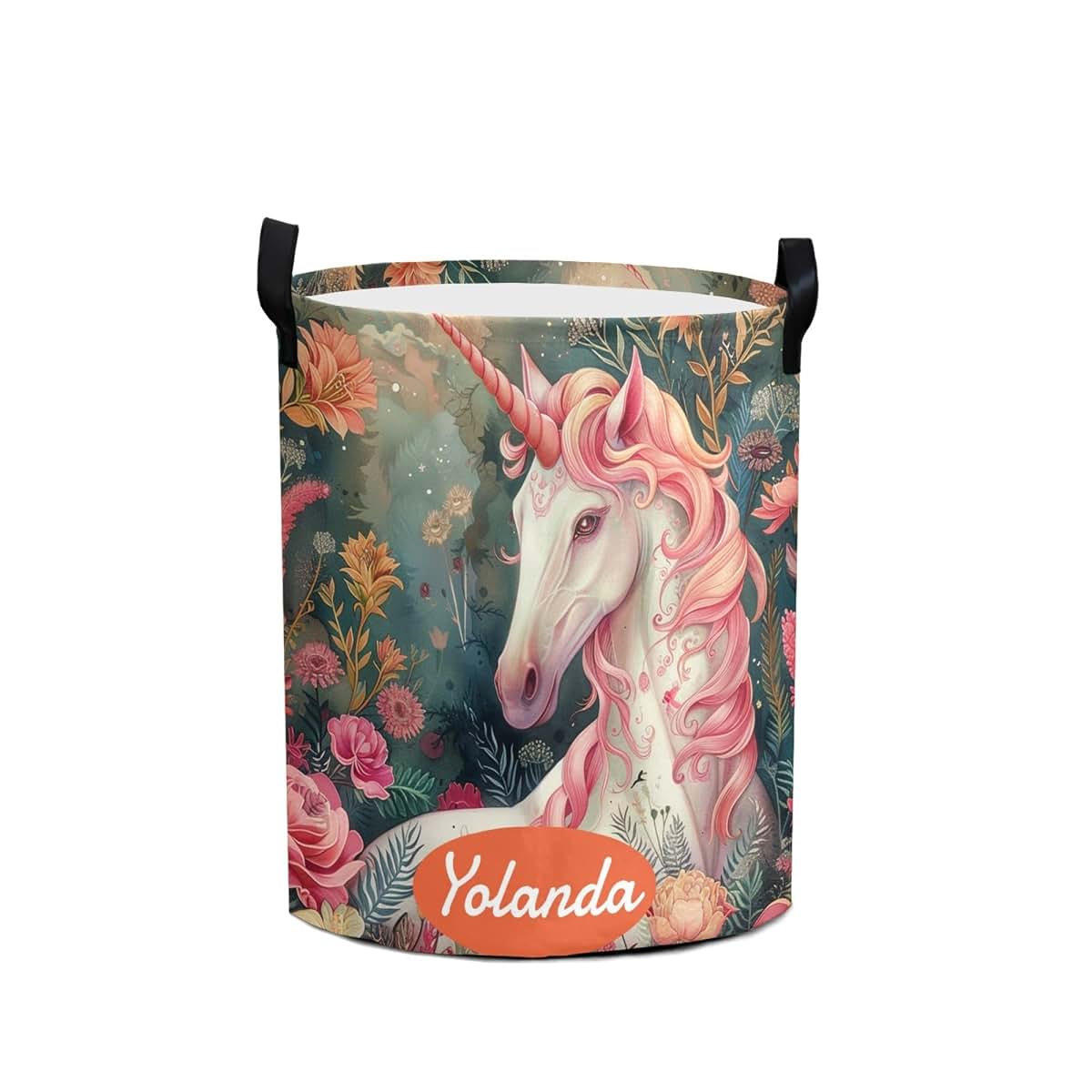 Esthqetic Personalized Kids Laundry Basket with Unicorn Design