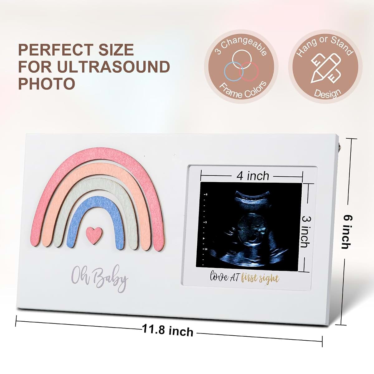 Baby Room Picture Frame for Nursery Wall Display