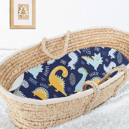 Aisawate 2 Pack Cotton Bassinet Sheets, 32" x 17" Fitted, Animal Print