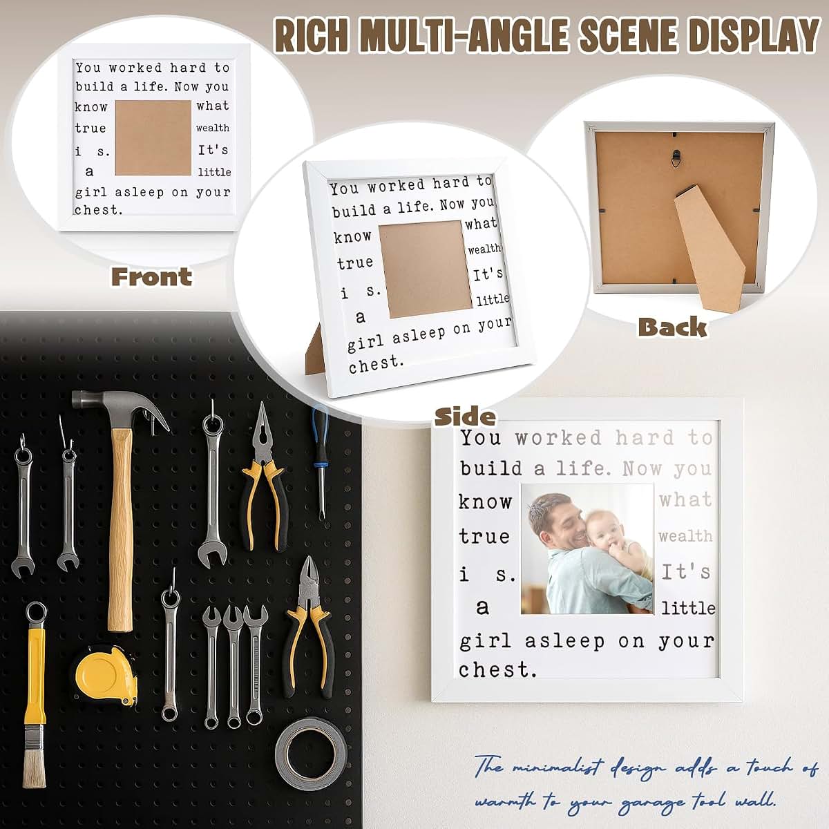 Picture Frame for New Dad Photo Display