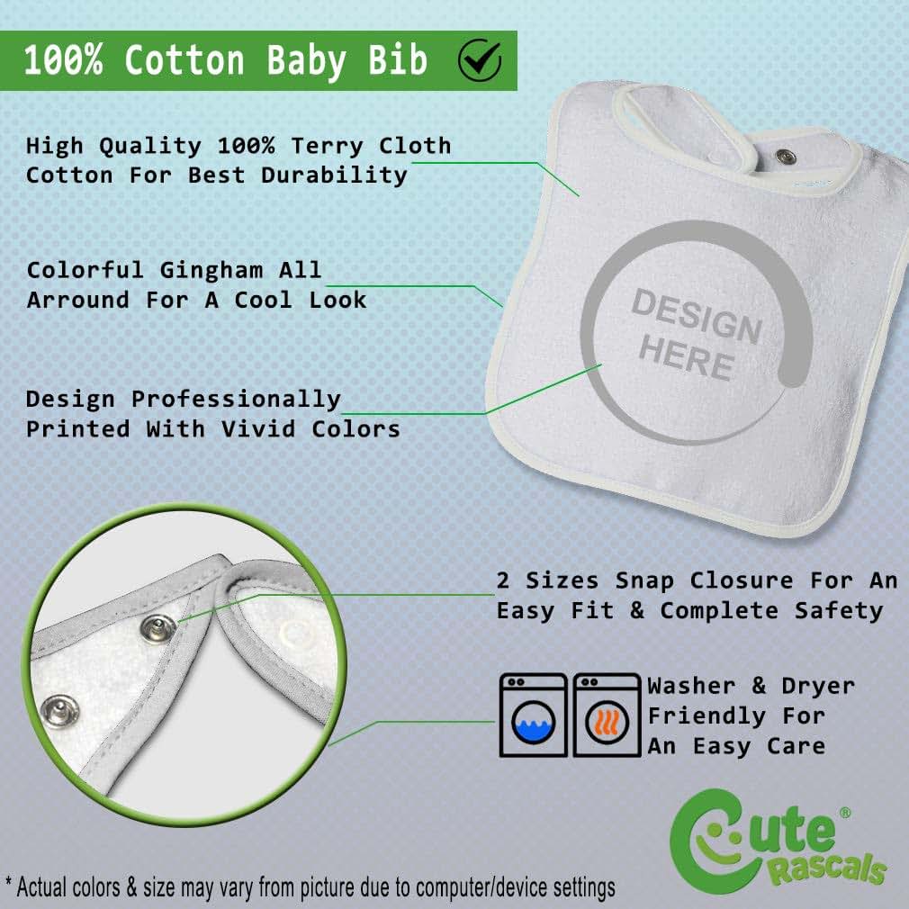 Cotton Bibs & Burp Cloths for Toddlers and Babies | Snap Closure