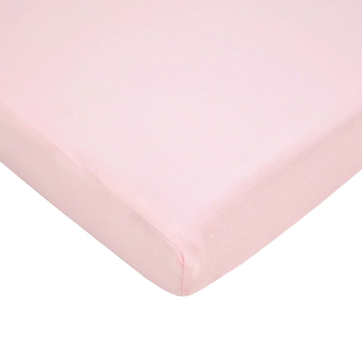 TL Care 100% Cotton Jersey Knit Mini Crib Sheet Pink 24 X 38