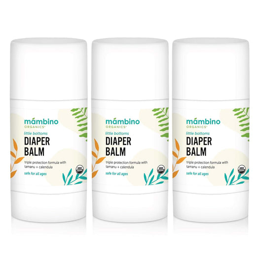 Mambino Organics Little Bottoms Diaper Balm, Baby Essentials Diaper Rash Cream, Newborn Essentials Must Haves