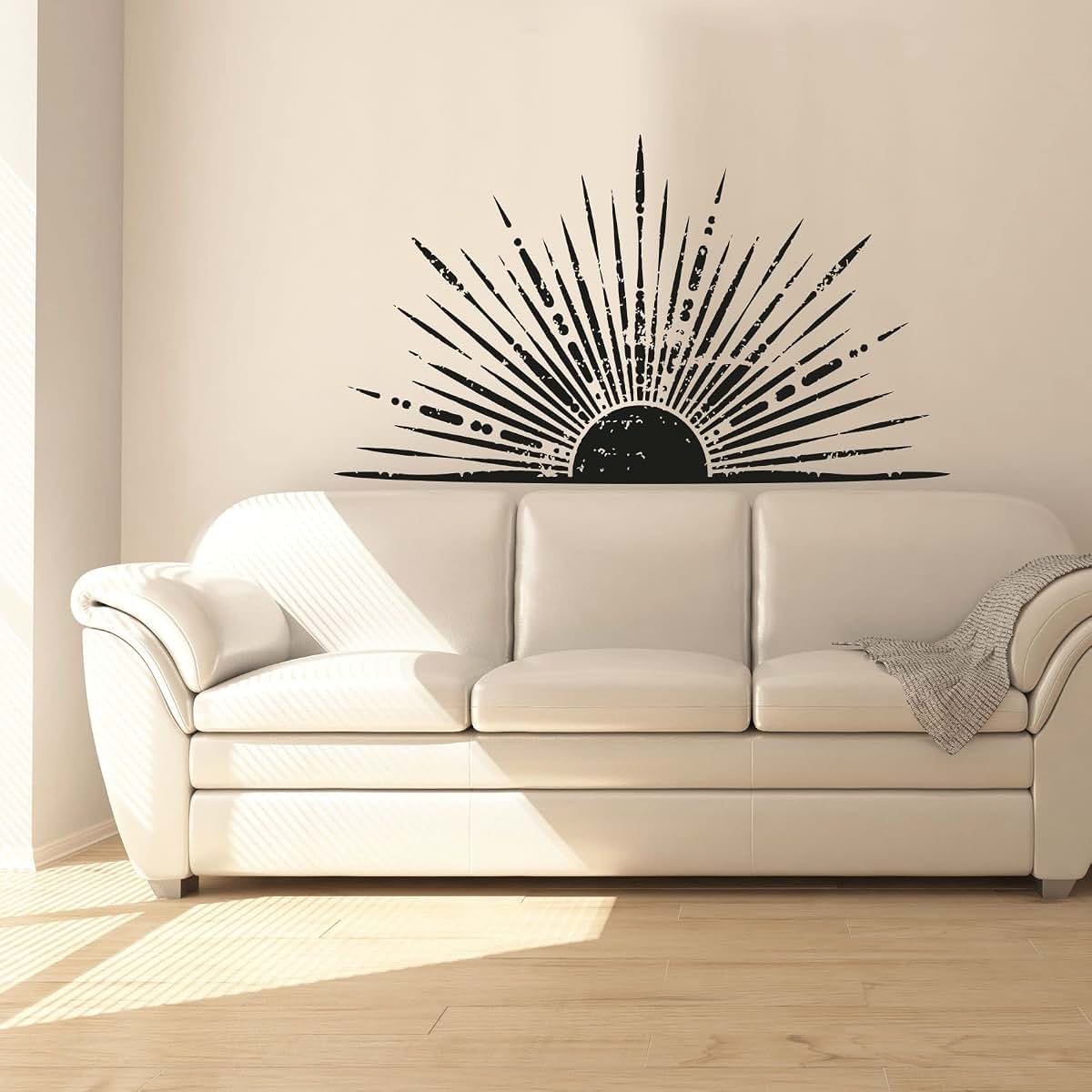 All Things Valuable Sun Ray Arch Pattern Wall Decal For Kids Rooms