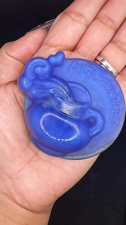 BabyOneStop Aquarius Zodiac Gemstone Soap With Watermint And Clementine Scent