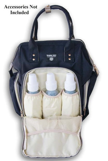 Jumping Daisy Large Backpack Diaper Bag for Baby Changing Essentials