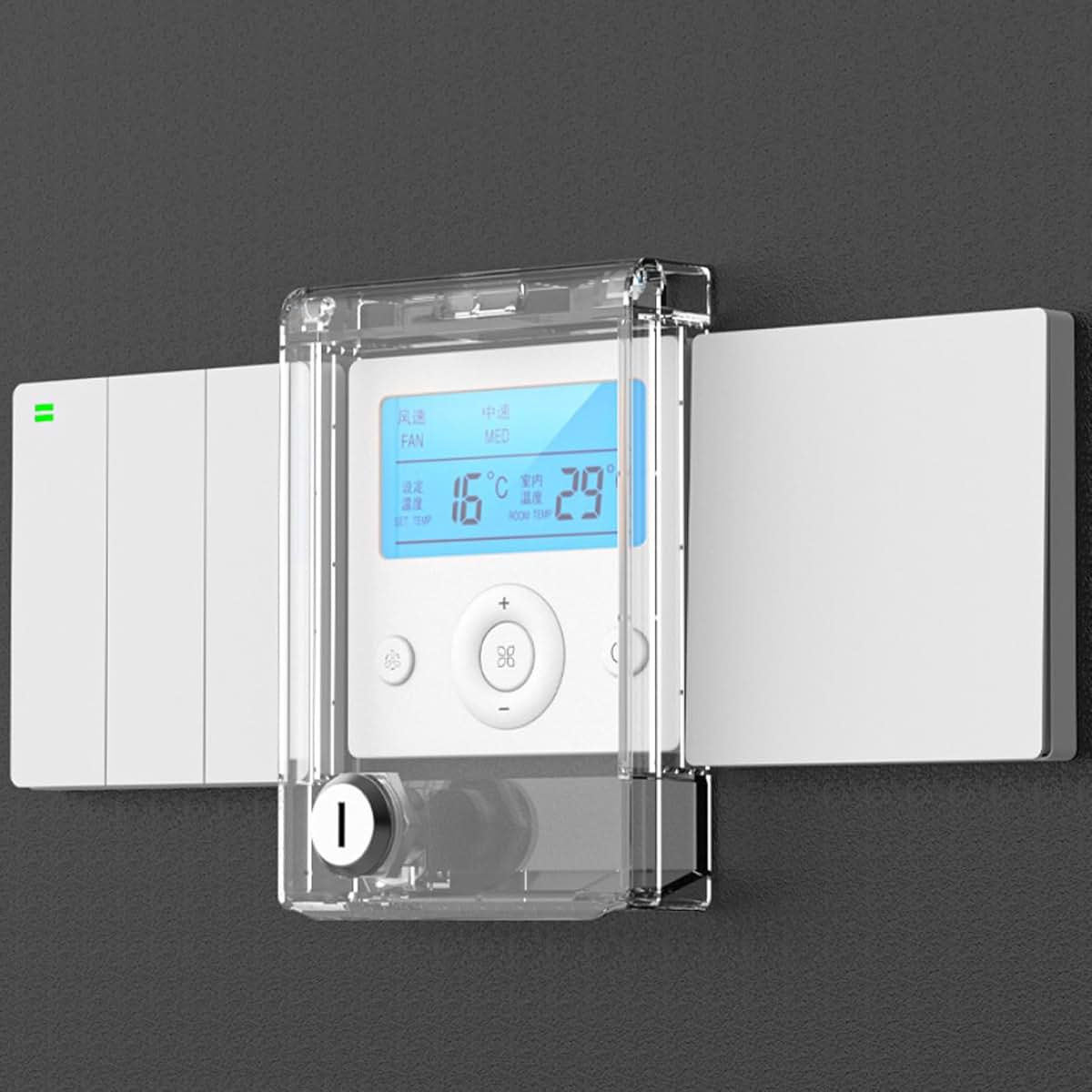 Transparent Cover, Childproof AC Controller Protector, Splash Guard