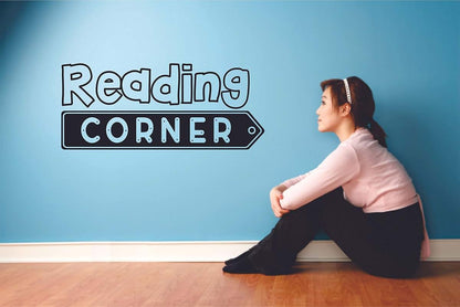 All Things Valuable Reading Corner Classroom Library Wall Sticker Vinyl Decal