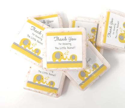 Botanical Bars Yellow and Grey Elephant Thank You Soap Favors, 12 Pack (photo 2)