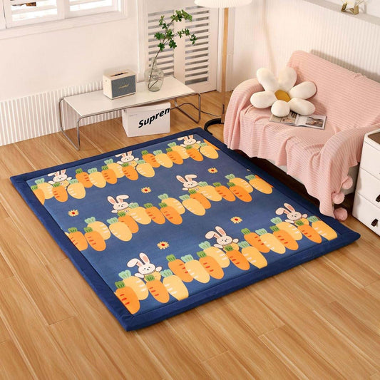 Dmkjdzsw Play Crawling mat for Nursery Baby, Extra Soft Activity Floor Mat for Kids Playroom Bedroom-carrot-120 * 180cm