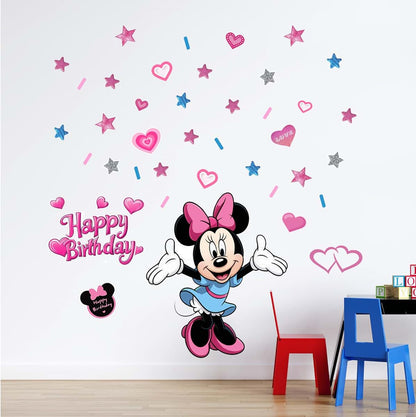 SchwartsCount Mouse Happy Birthday Wall Decals For Kids Rooms