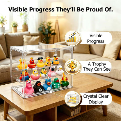 Jovify Living Potty Training Reward System, 15 Blind Bag Ducks with Clear Display Case (photo 4)